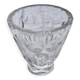 Vase  ancien en cristal signé daum croix de lorraine et france art déco