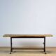 Industrial Table With An Old Pine Top