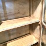 Blue lacquered wood showcase