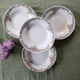 Soup plates x4, Onnaing, Guirlande model, 19th century