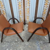 Pair of bow wood Steiner chairs