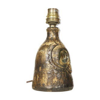 Vintage lamp foot owl ceramic circa 1970 Anasse