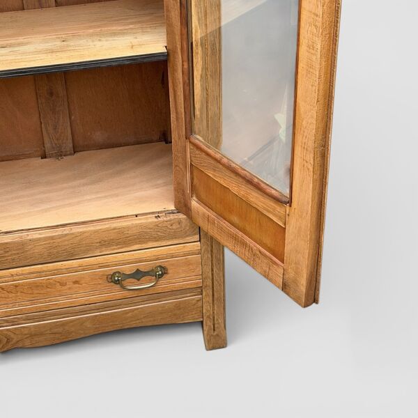 Armoire parisienne vitres biseautées chêne blond art déco 1930