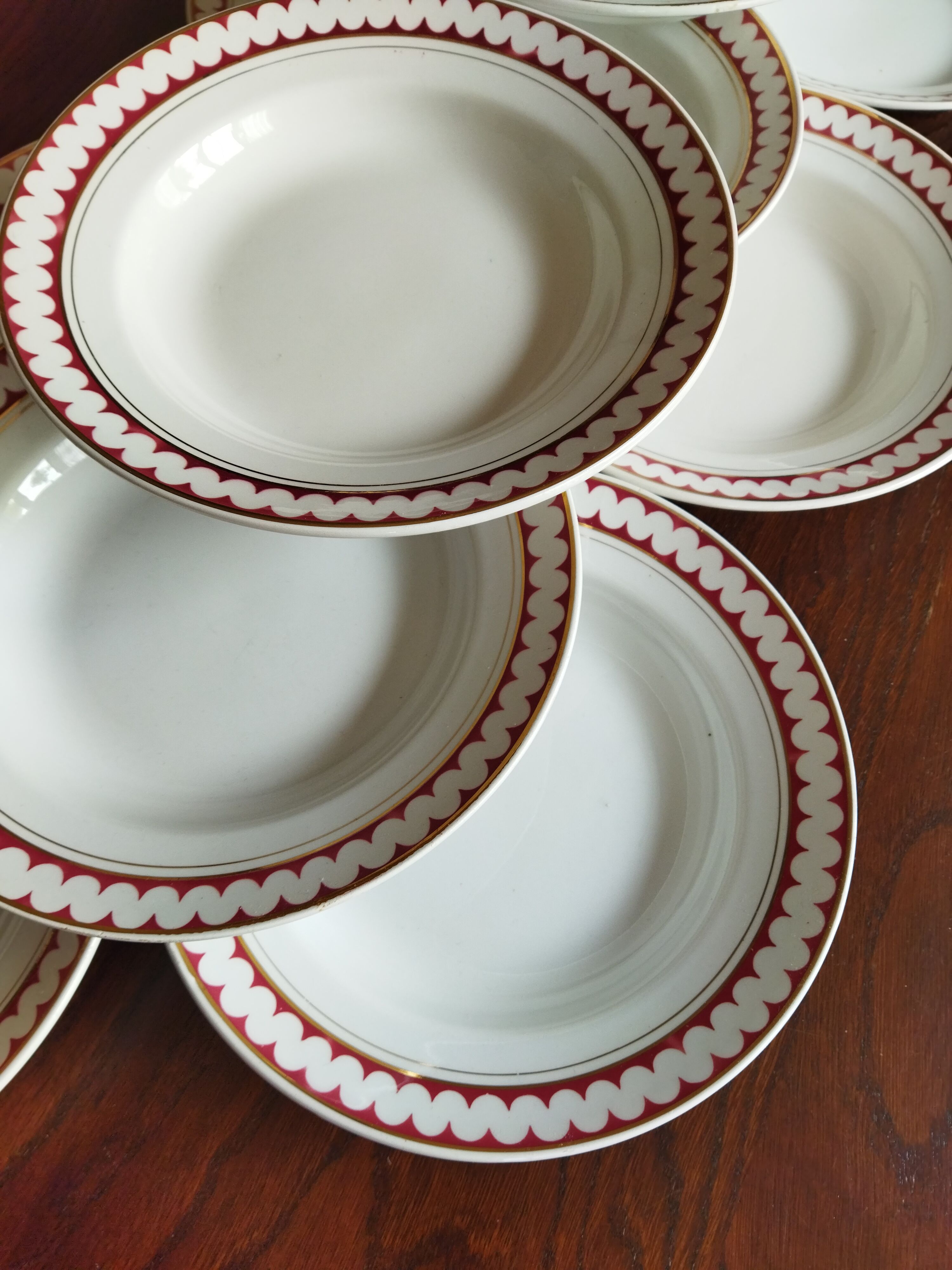 12 K&G Lunéville soup plates, Madrigal model
