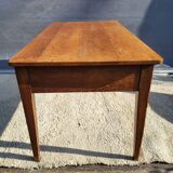 Pine farmhouse table ● Honey patina & Zebra grain