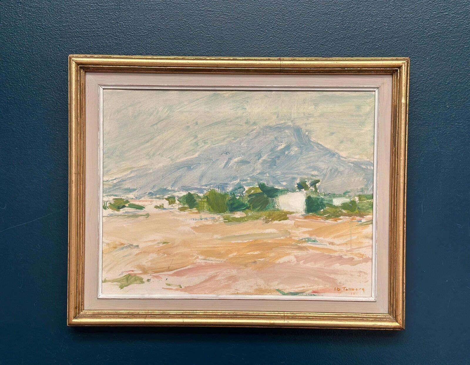 Original Swedish Oil on Canvas – “Coastal Landscape” by Ib Tollberg