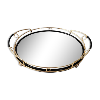 Plateau miroir vintage 1950