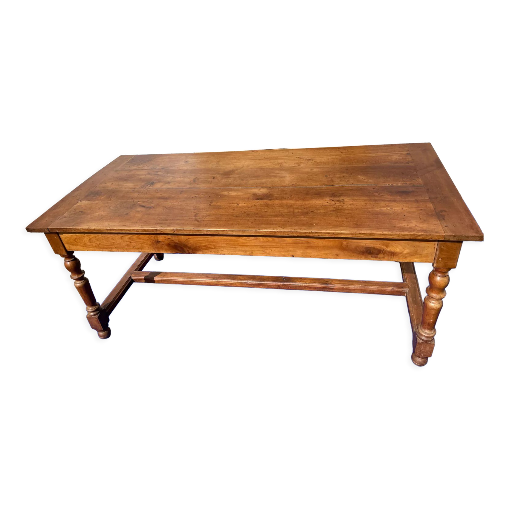 Rectangular farmhouse table in millwood early 20th century