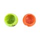 Pair of glass tealight holders, La Vida, 1980s.