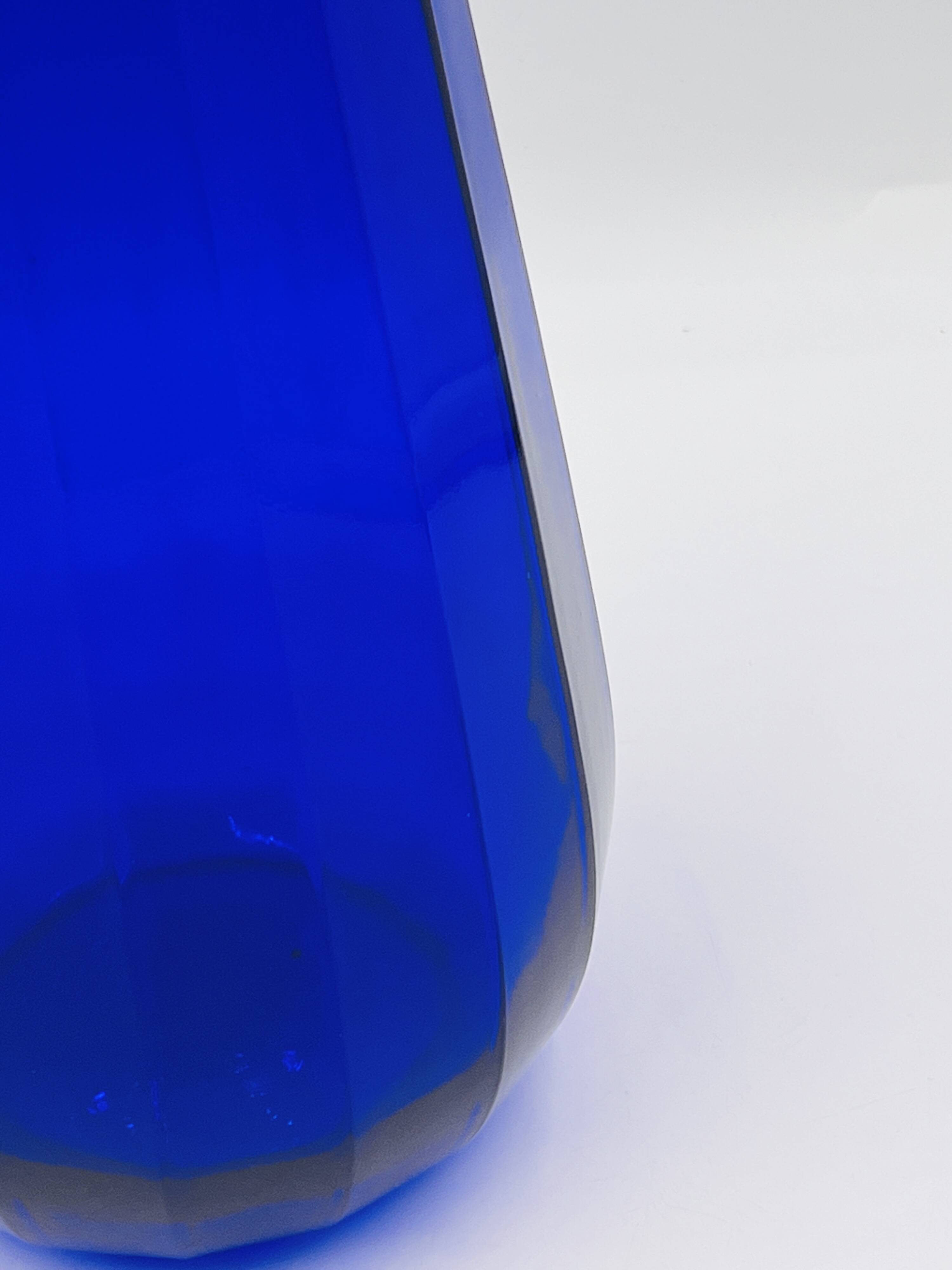 Cobalt glass vase