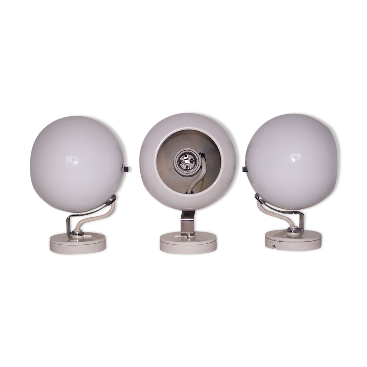 Trio of ball eye wall light concord of the 70s