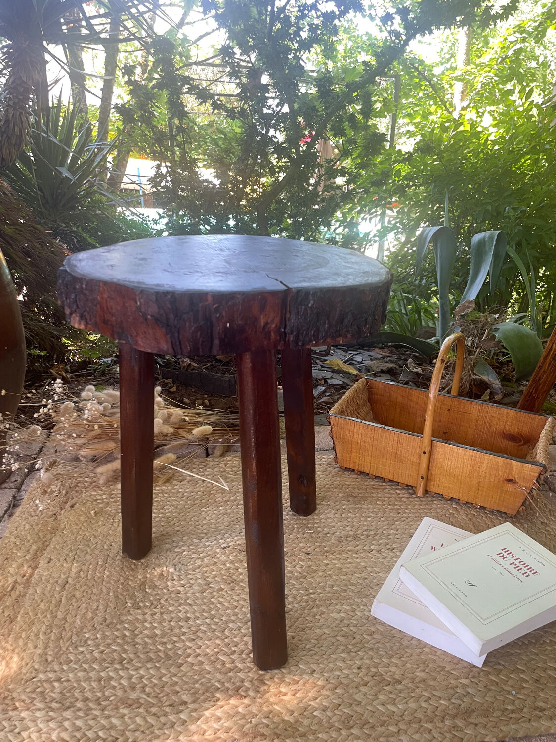 Brutalist tripod stool