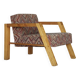 Dutch design pine Armchair, 1970s