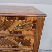 Louis XVI period chest of drawers in marquetry