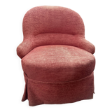 Fauteuil crapaud rouge