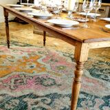 Solid oak farmhouse table