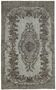 Overdyed Wool Vintage Handmade Carved Rug 164 cm x 267 cm