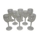 8 glasses Saint Louis, Lorraine, model Vendôme 12.5 cm