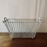Old large metal basket/basket - laundry basket