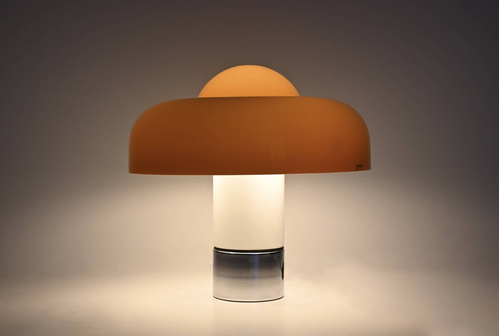 Brumbury lamp by Luigi Massoni for Harveiluce iGuzzini, 1970s