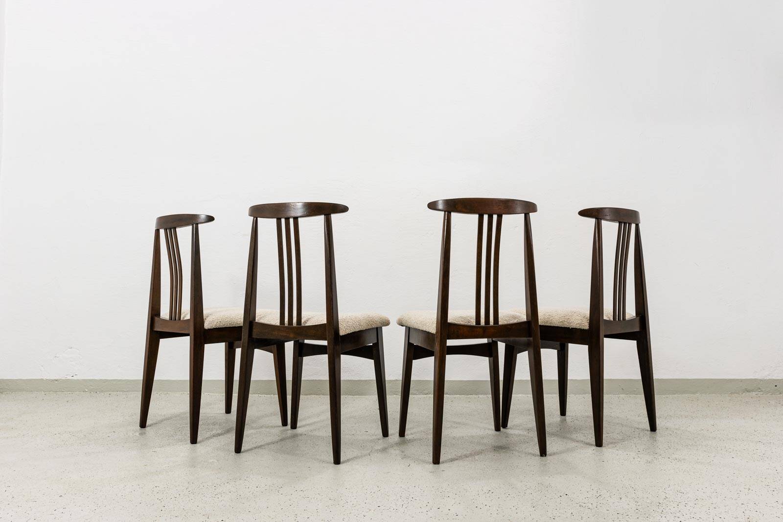 Vintage Dining Chairs By M. Zieliński, Poland, 1960's, Set Of 4