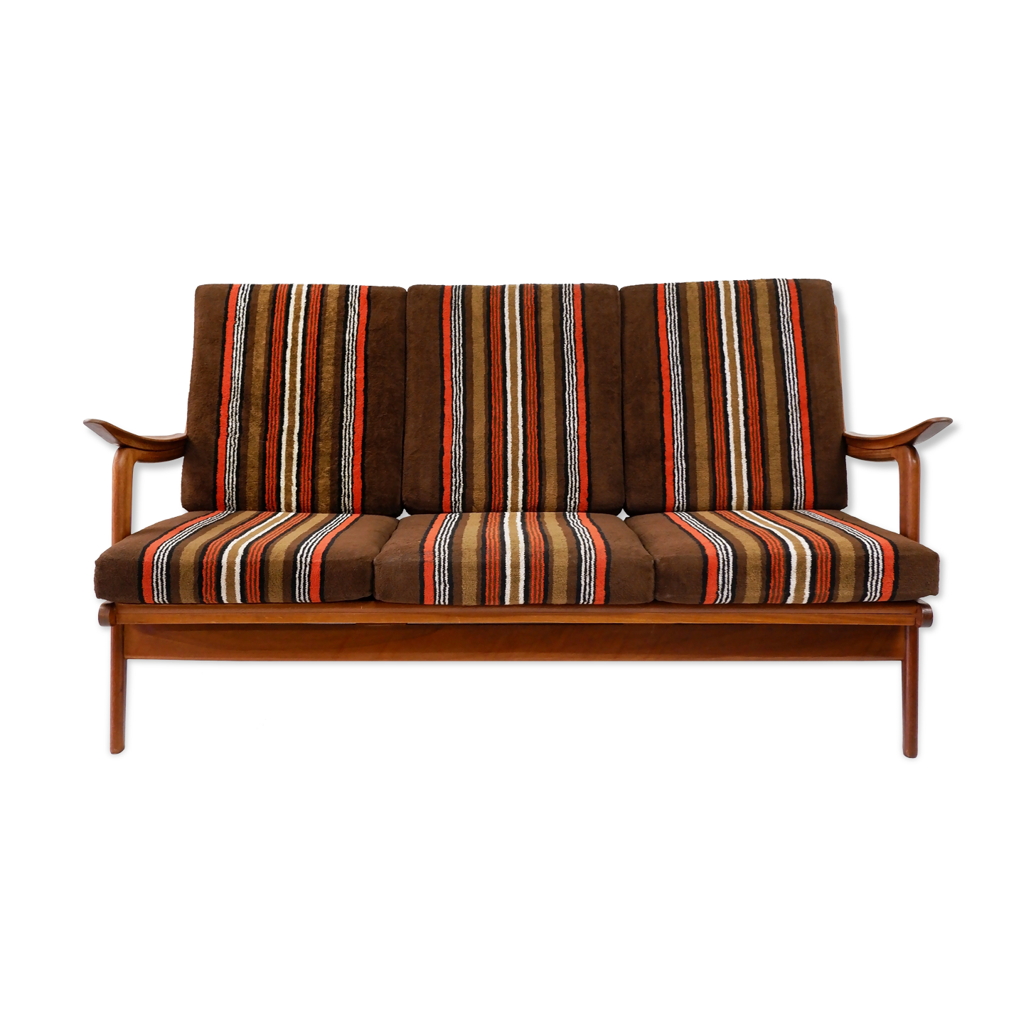 Teak 3-seater sofa, 1960s