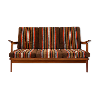 Teak 3-seater sofa, 1960s