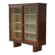 1940s oak display cabinet