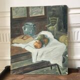 Painting old still life oil