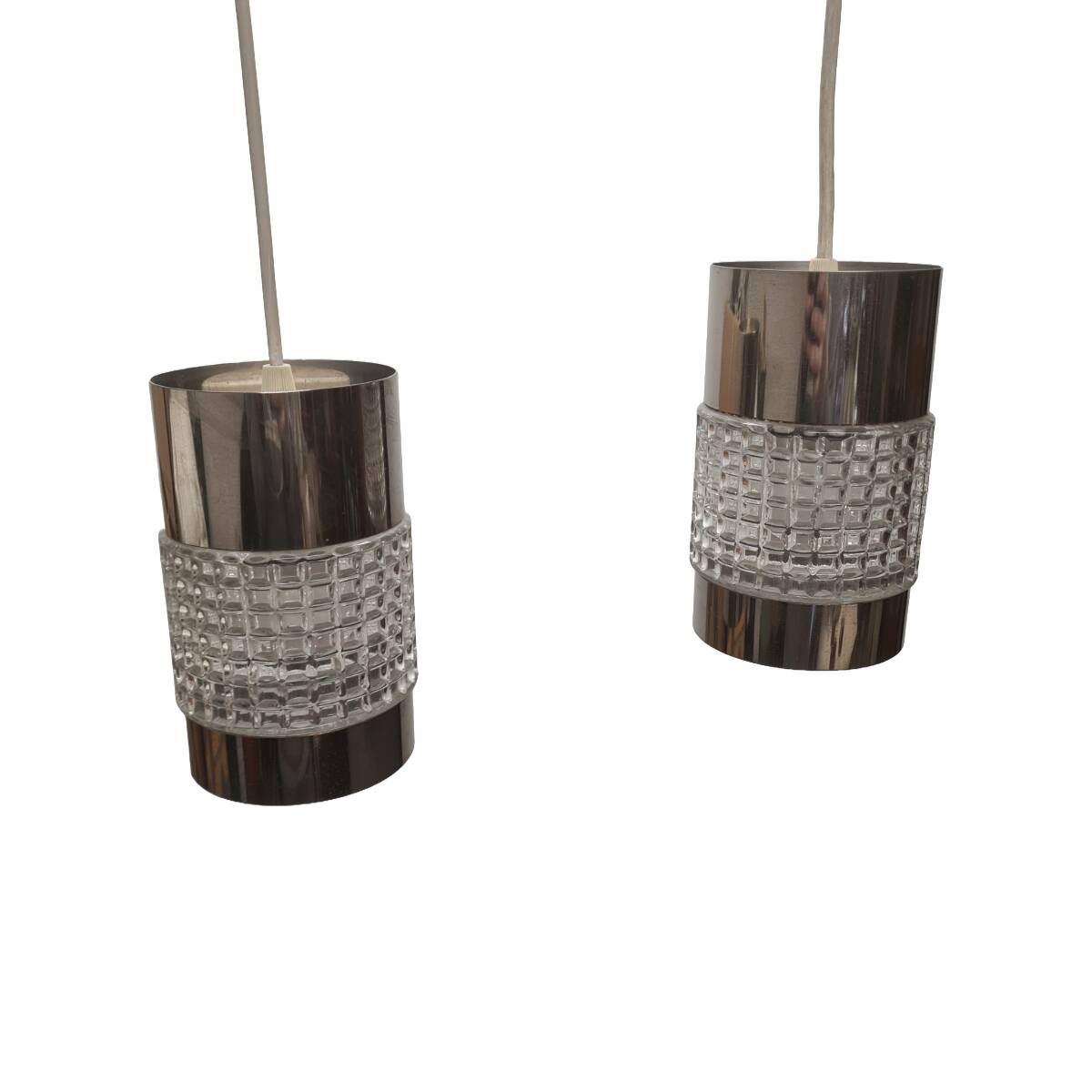 Vintage Space Age Pendant Lamps, 1970s