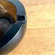 Modern ashtray bowl in thick smoked glass with bevelled edges - Ø 13 cm