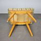 Mid-Century Upholstered Stool or Footstool, Czechoslovakia, 1970