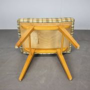 Mid-Century Upholstered Stool or Footstool, Czechoslovakia, 1970