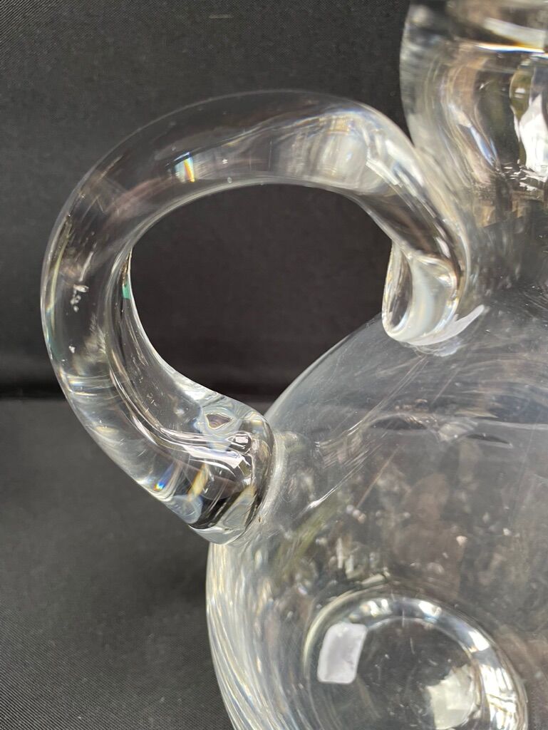 Old crystal pitcher cut
