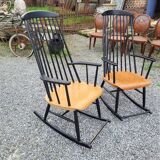 Pair of vintage rocking chairs from the 70s