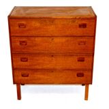 Commode en teck, Suède, 1960
