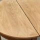 90cm Solid Wood Half Moon Folding Round Table