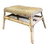Wicker coffee table