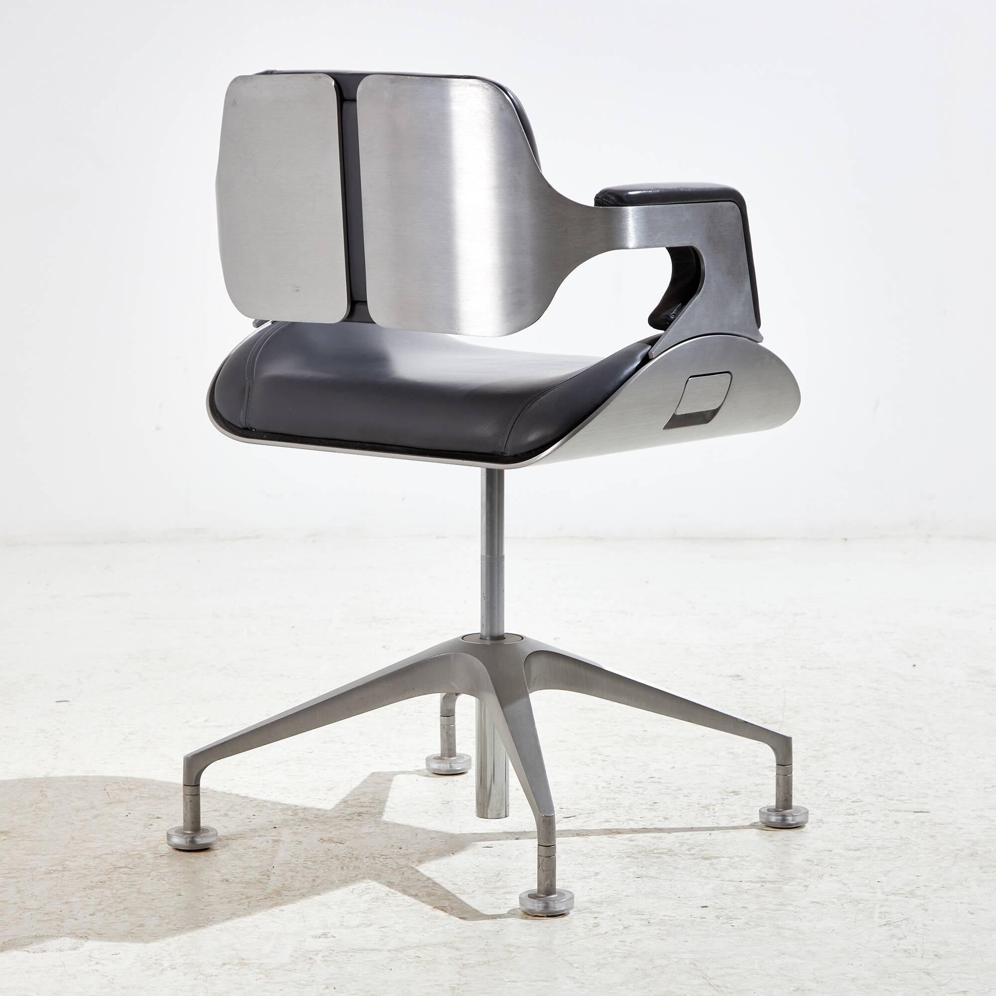 Chaise argentée par hadi teherani pour interstuhl (mk10281)