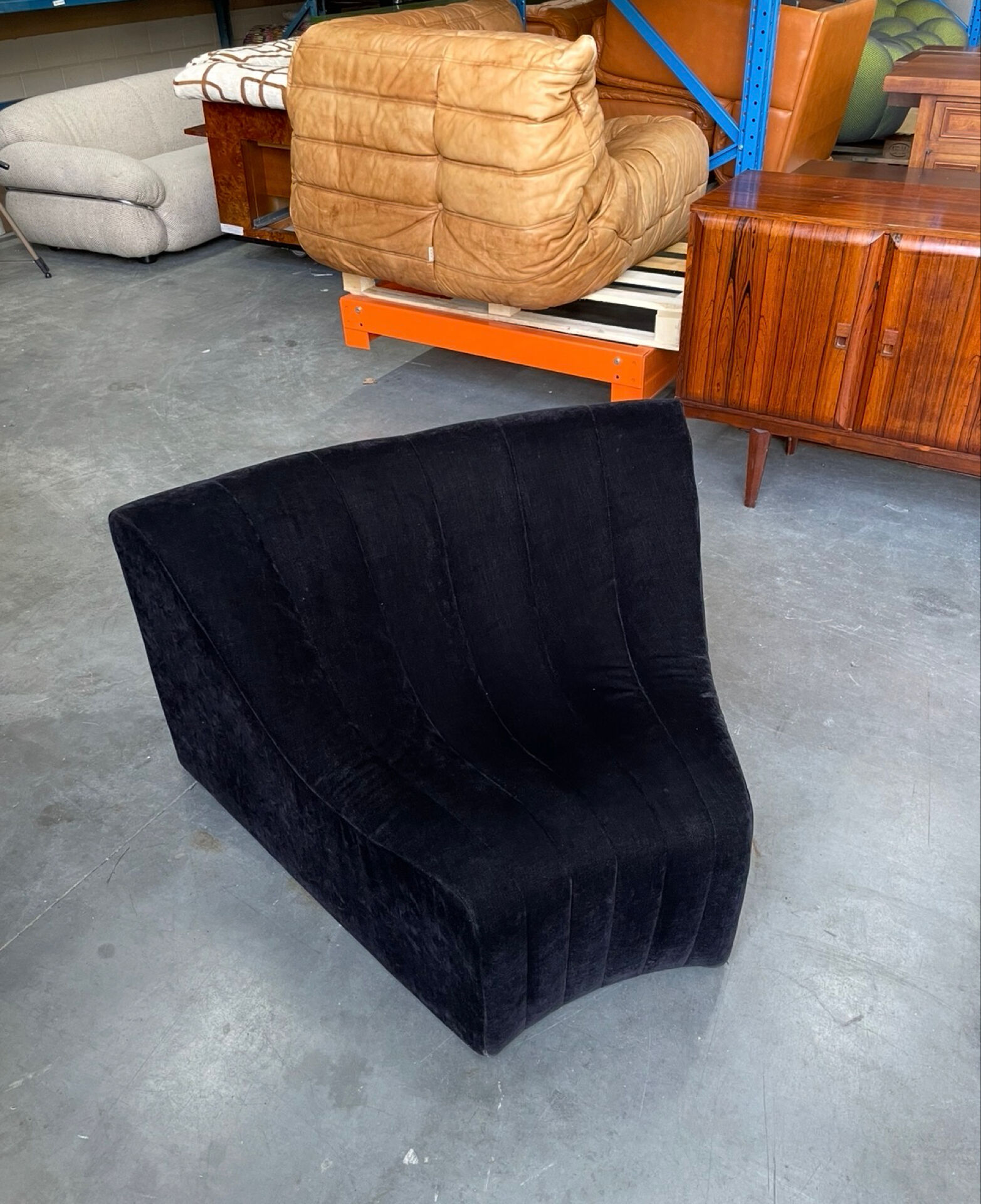Kwok Hoi Chan for Steiner Chromatic modular curved sofa 1970s