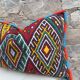 Coussin Kilim berbère vintage, Maroc