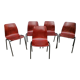 Set of 5 design chairs Pagholz 1960/70 brown