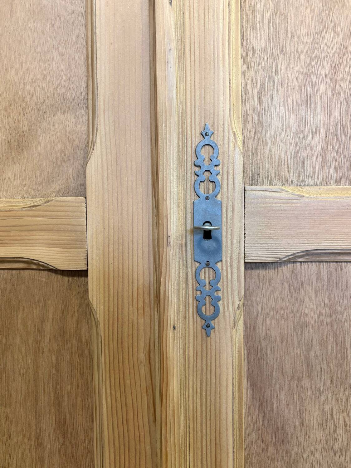 Parisian-style pine wardrobe, renovated