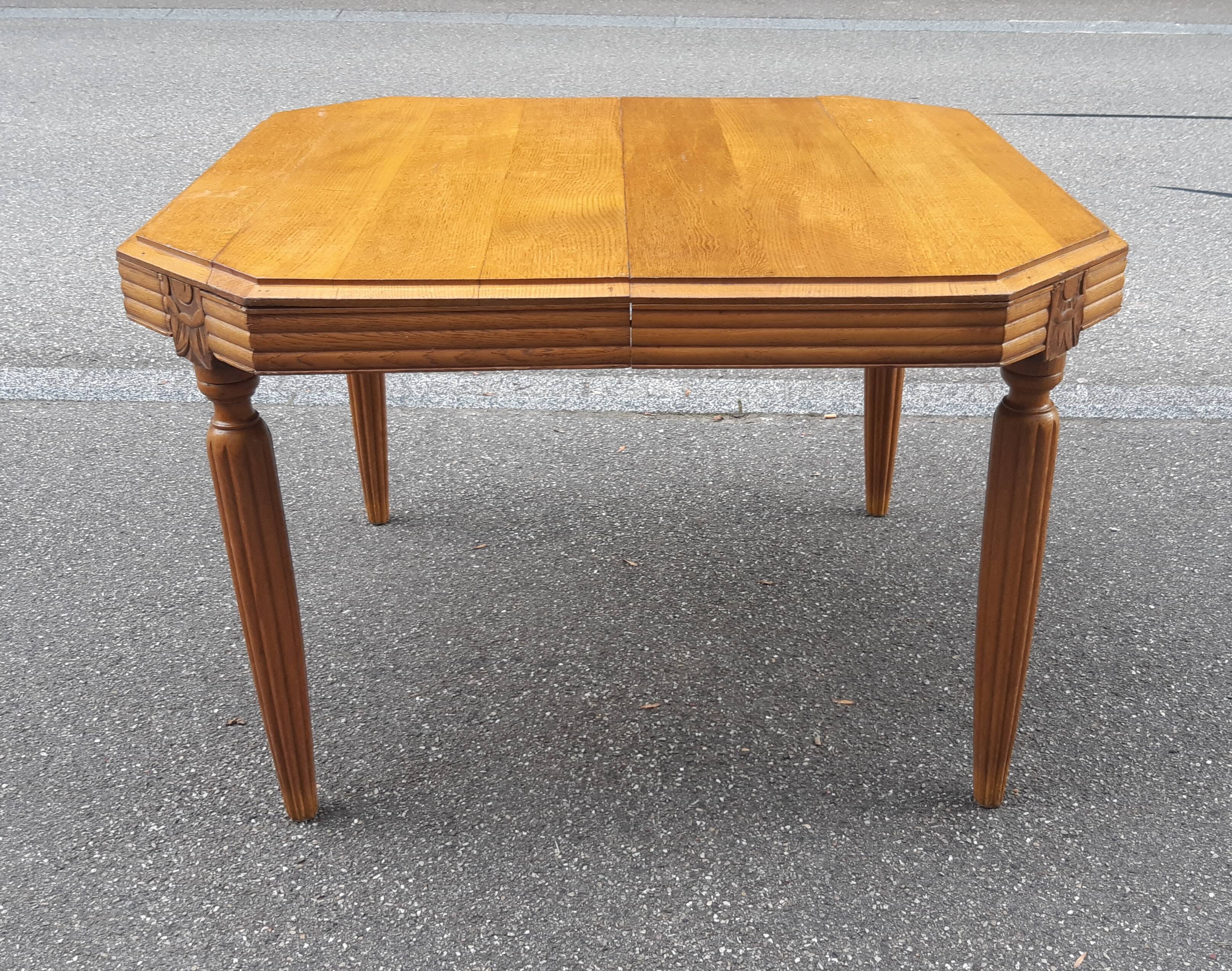 Solid oak art deco table