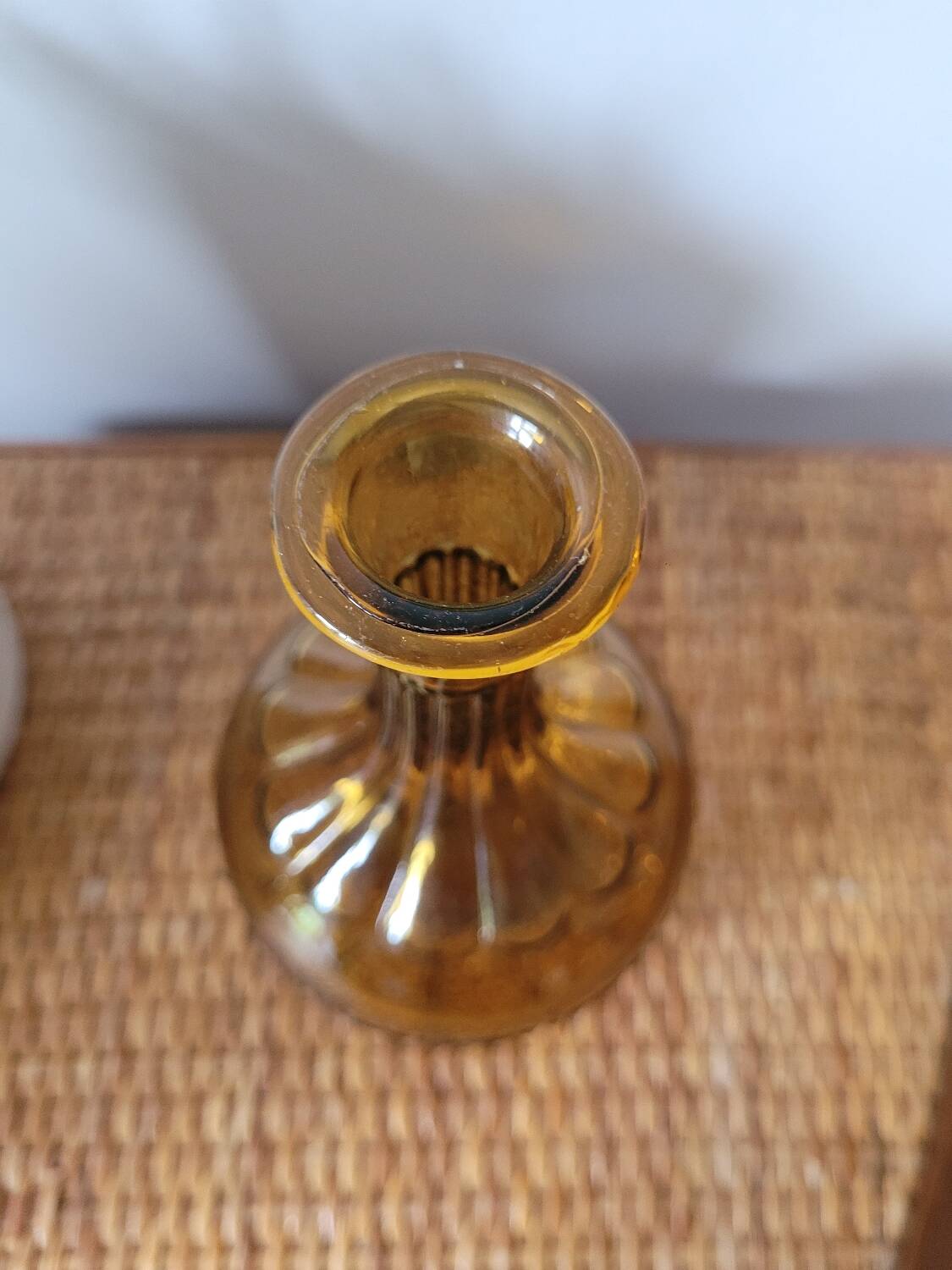 Small amber vase 70's