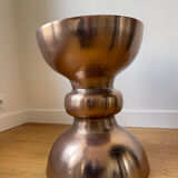 Tabouret tabouret en acier bronze