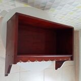 Vintage solid oak wall shelf