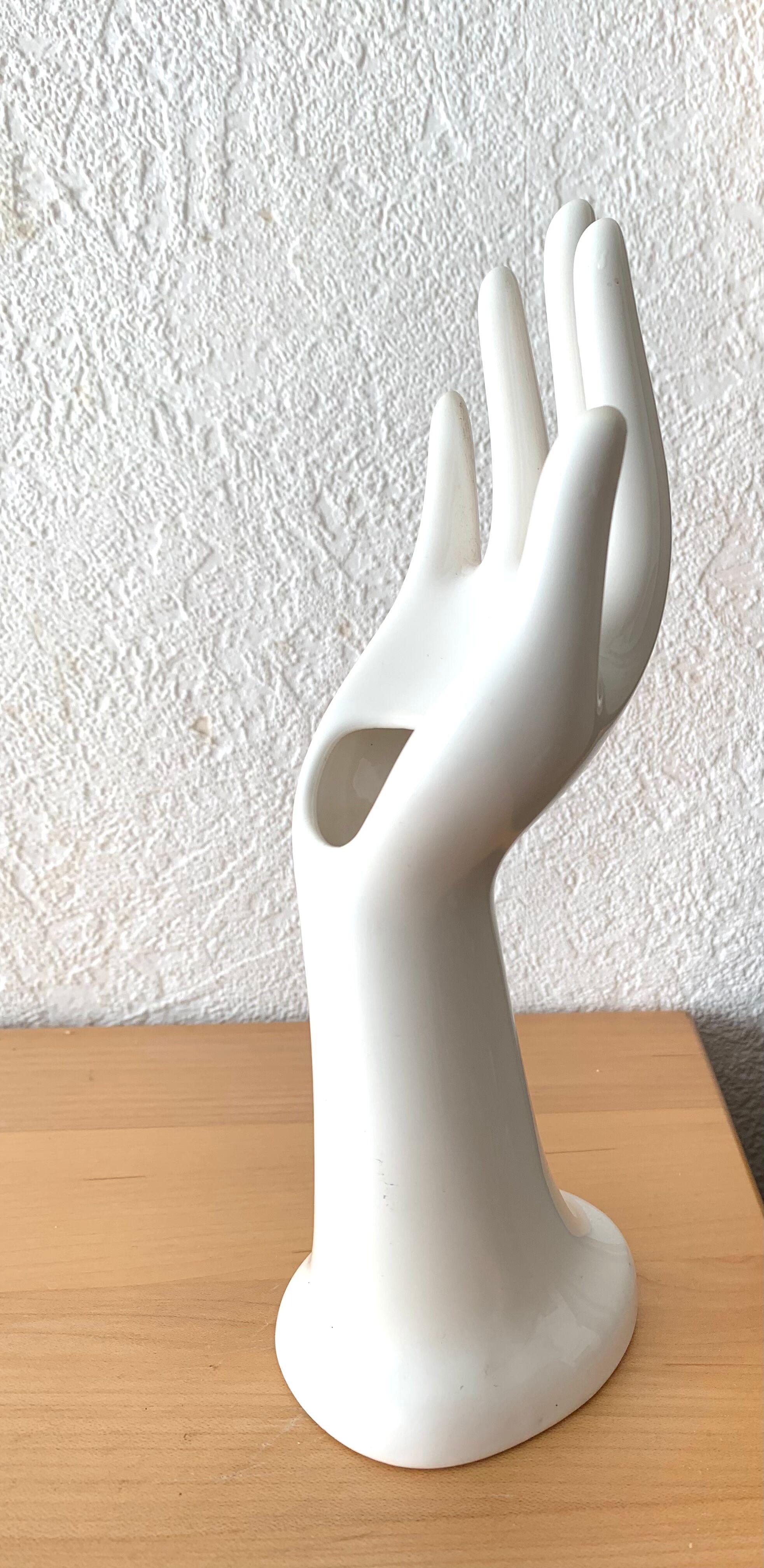 White ceramic hand