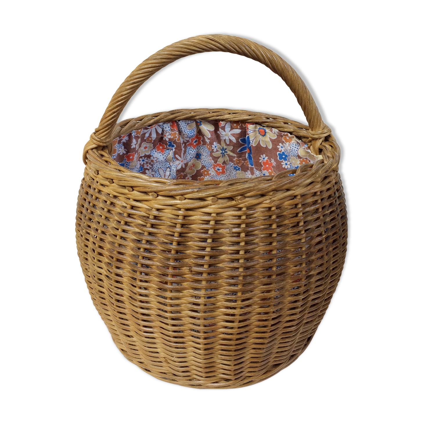 Wicker ball basket