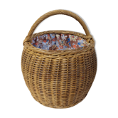 Panier boule en osier